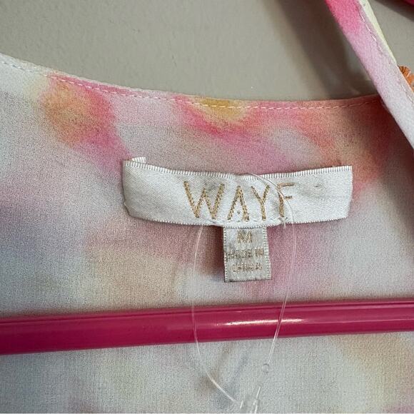 NWT WAYF Jess Tie Dye Wrap Crop Top Long Sleeve Size Medium - Picture 6 of 8